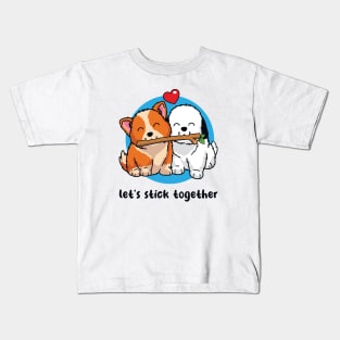 Let's stick together (on light colors) Kids T-Shirt